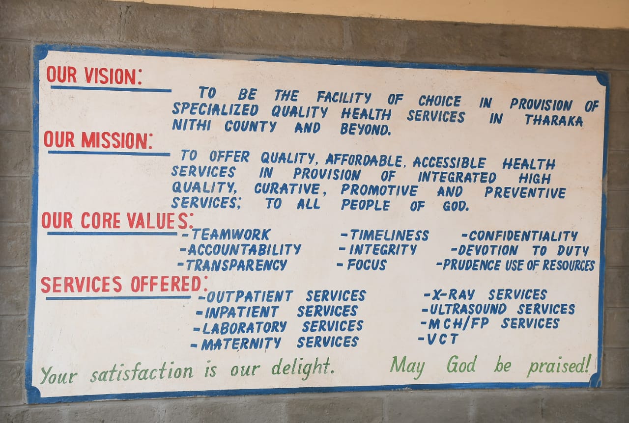 Vision, mission and values of the hospital