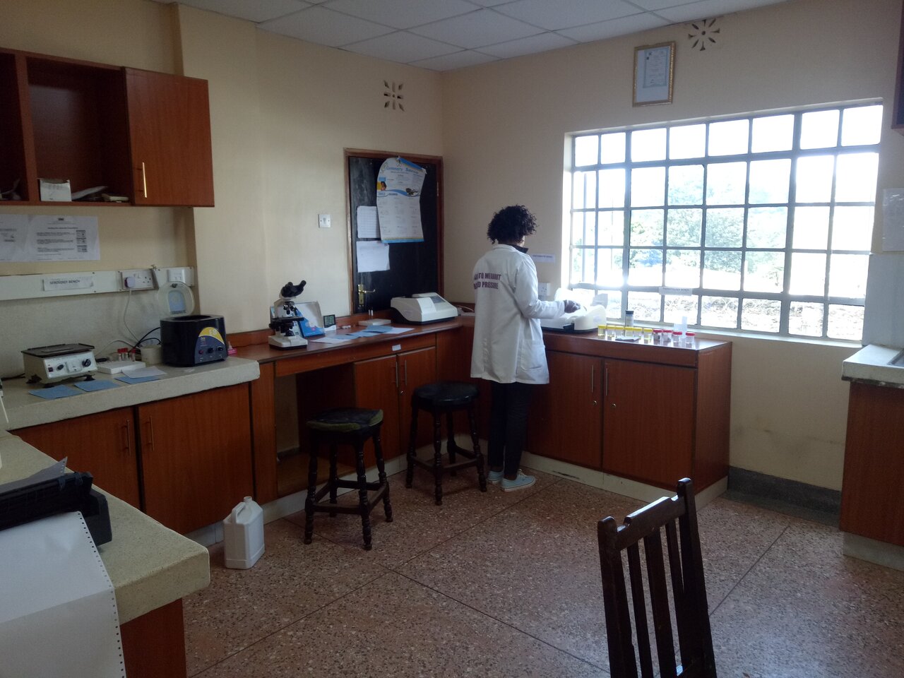 A laboratory technologist at work